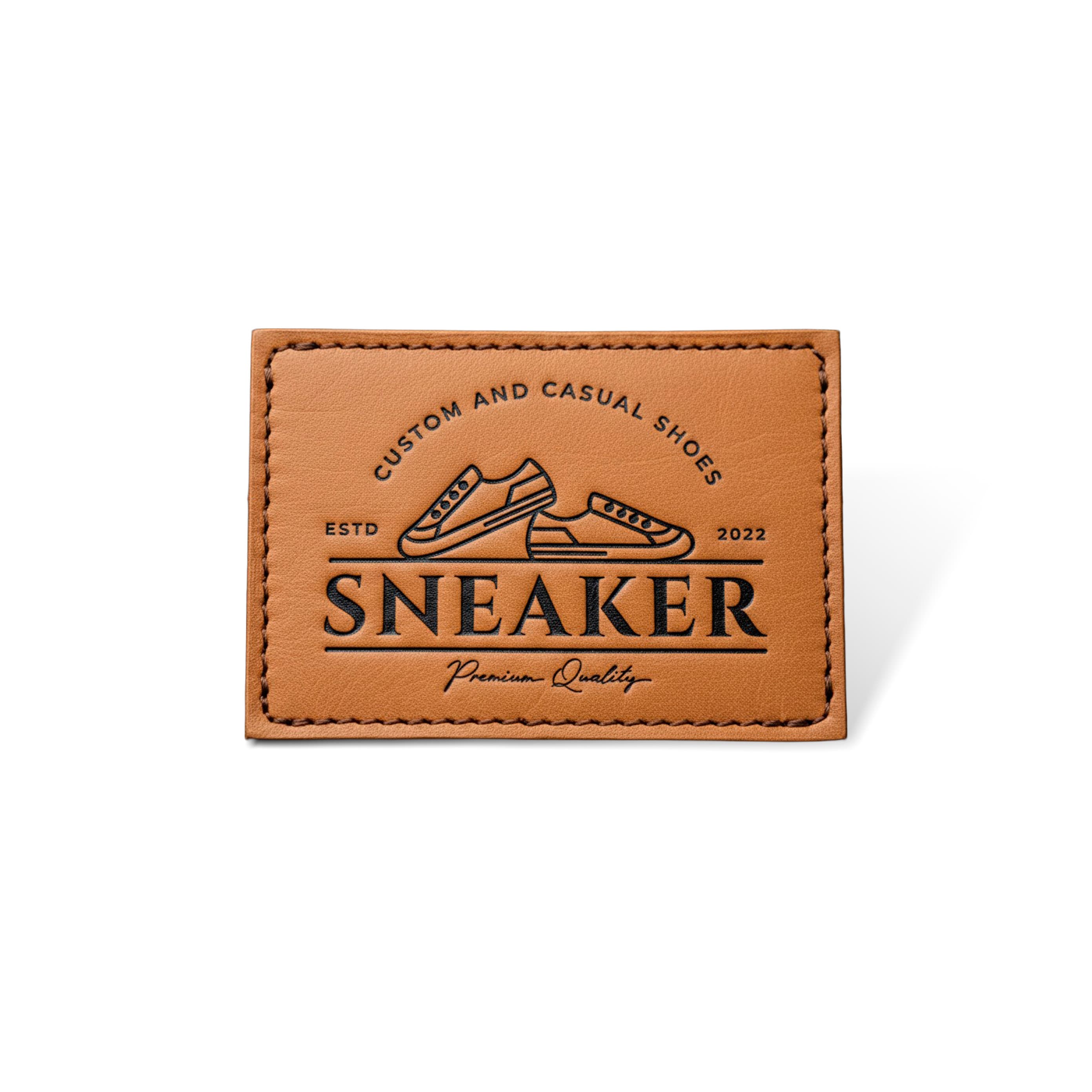 Laser Engraved Leather Patch