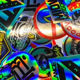 Holographic stickers view 4