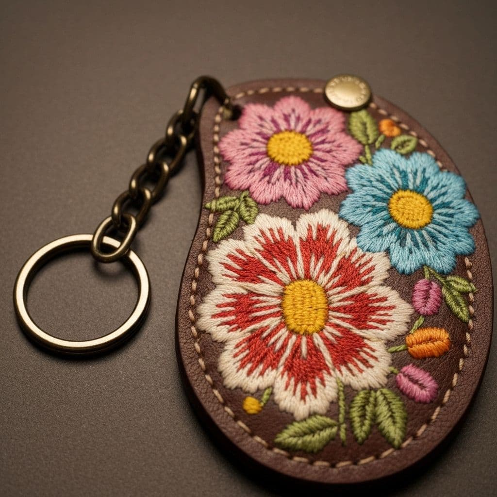 Embroidered Woven Printed