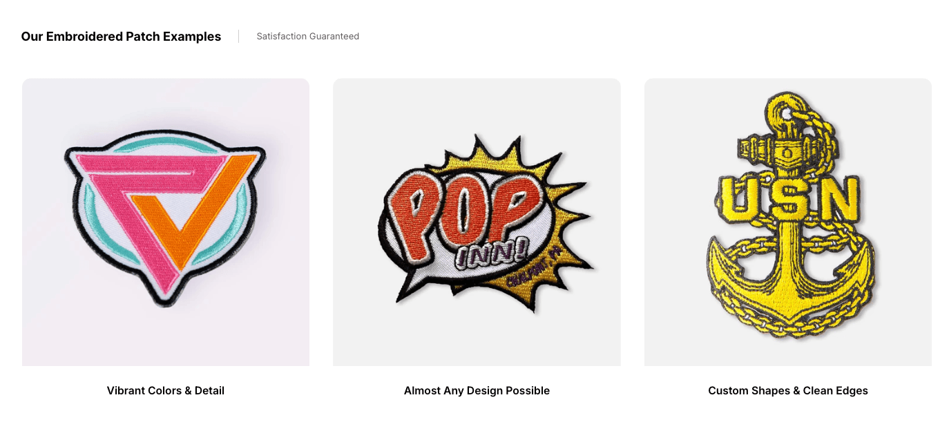 Embroidered Logo Patches