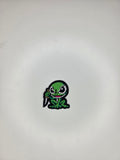 Angry Frog with Knife Embroidered Patch