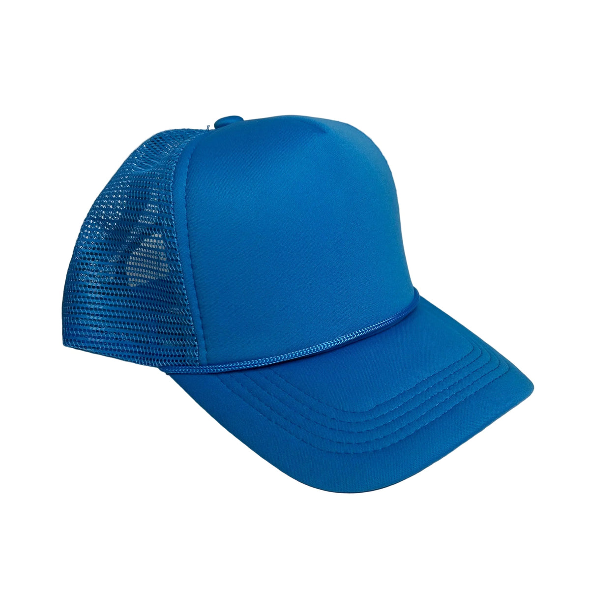 Solid Color Foam Trucker Rope Cap