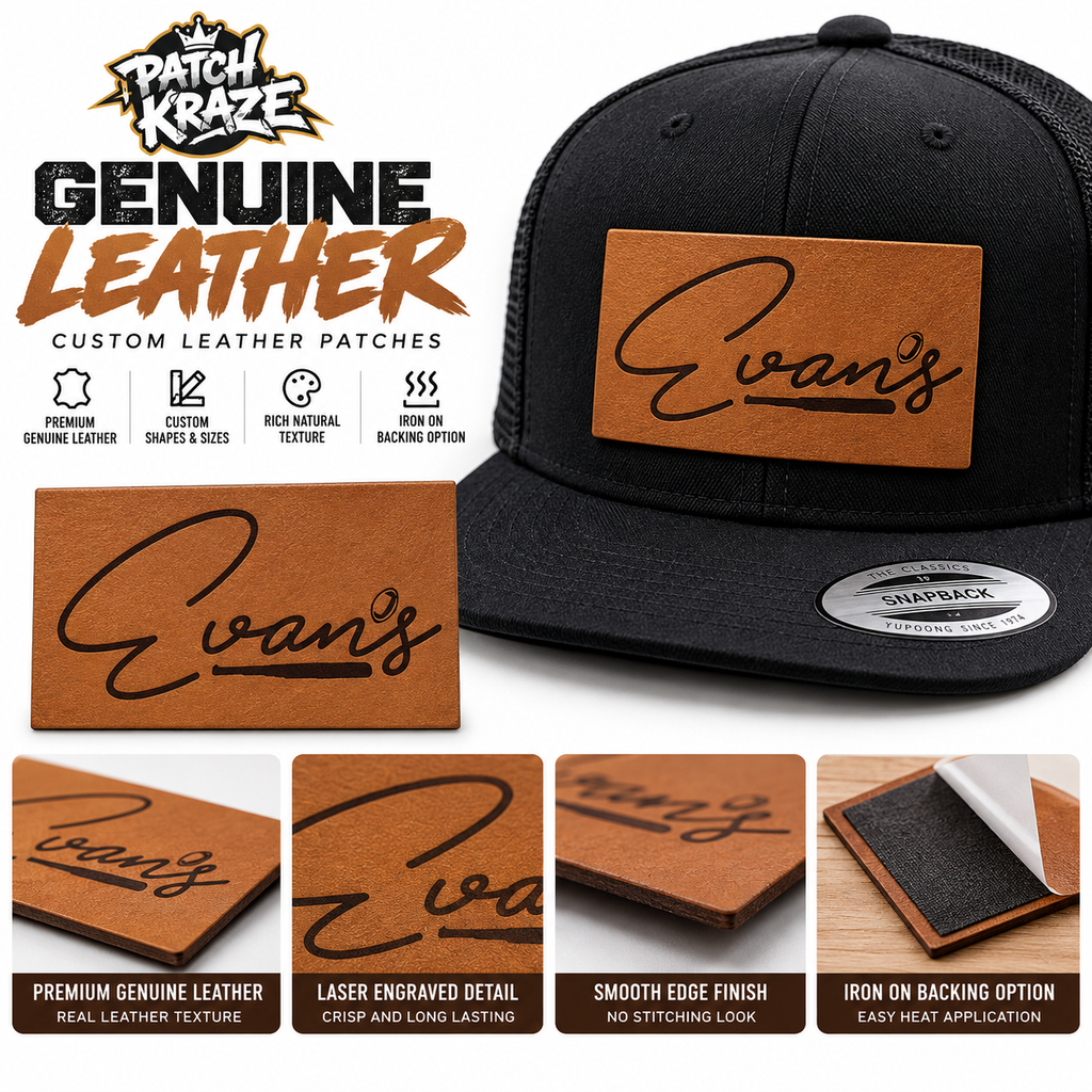 Custom Genuine Leather Patches