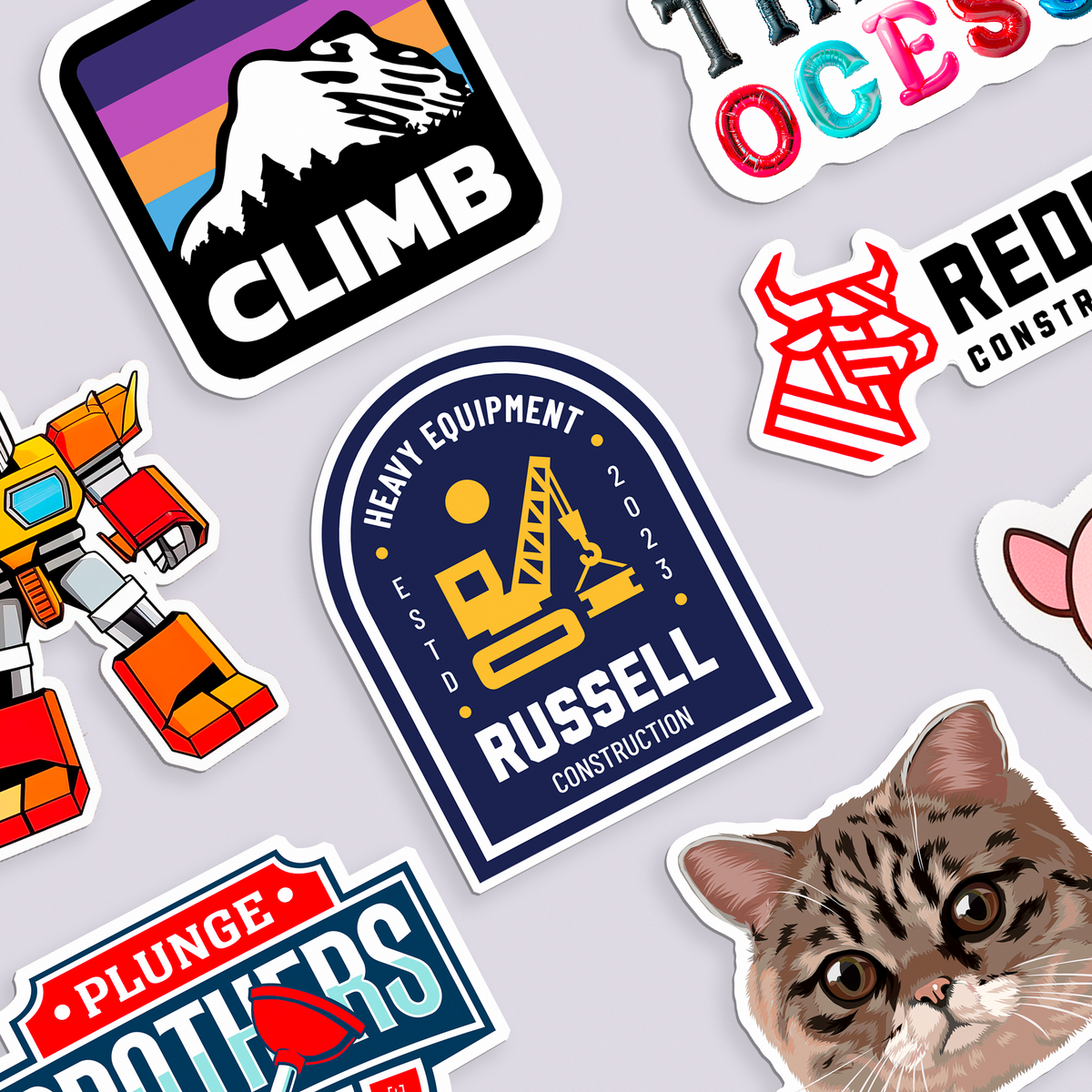 Die Cut Vinyl Stickers