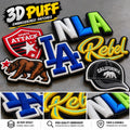 3D Puff Embroidered Patches