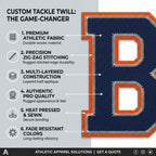 Custom Tackle Twill Letters