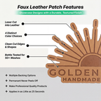 Faux Leather Patches