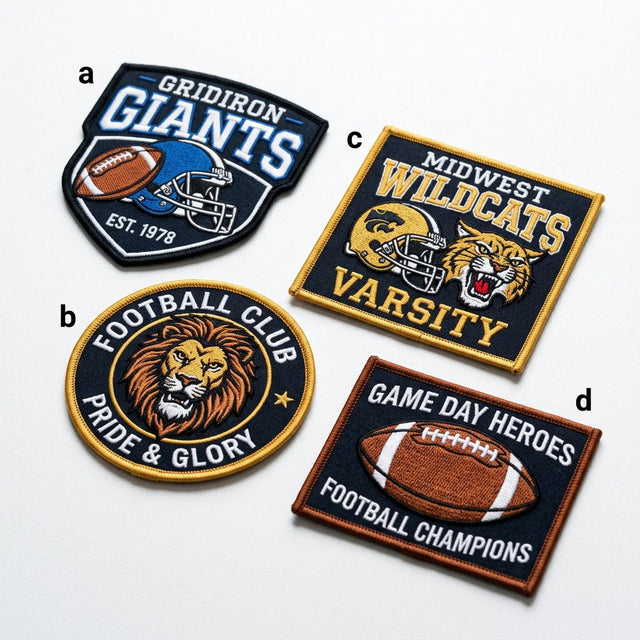 Embroidered Football Patches