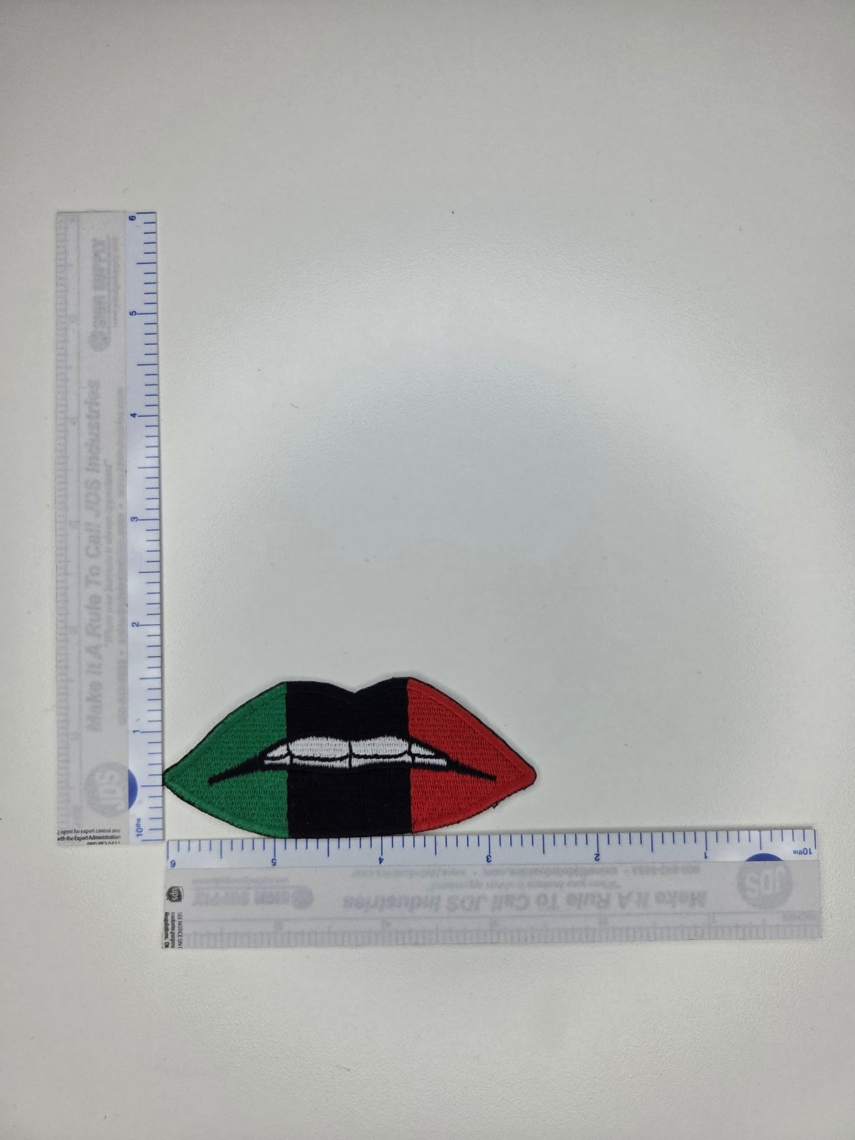 Pan-African Lips Embroidered Patch