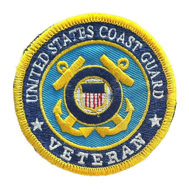 Coast Guard Vet Embroidered Patch